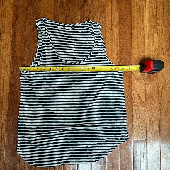 J brand Striped dark gray and White Tank Top women’s size medium - Picture 8 of 8